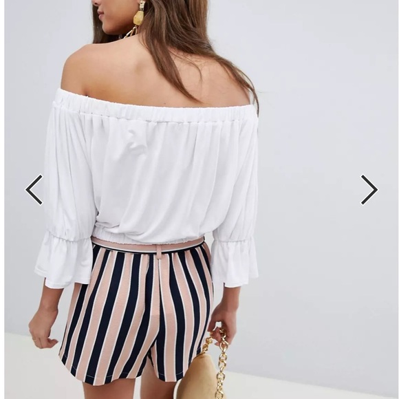ASOS Off the Shoulder Bardot Top - Picture 2 of 4